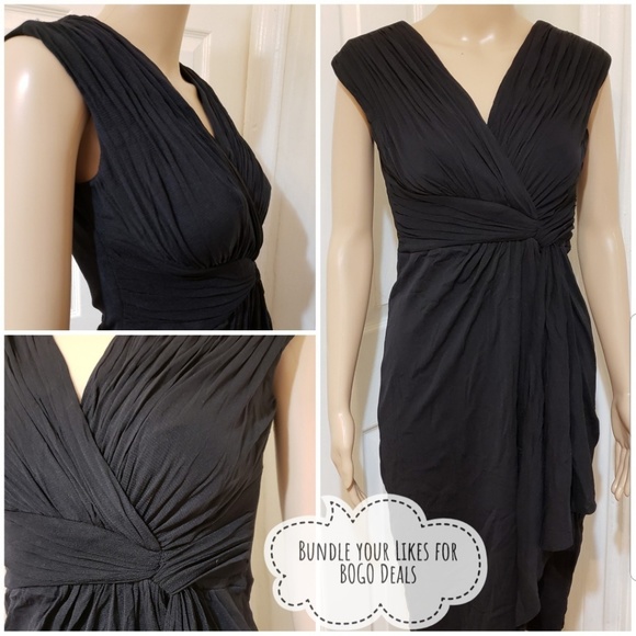 NWOT| Sangria {KNOT FRONT V-NECK DRESS} - Picture 2 of 9